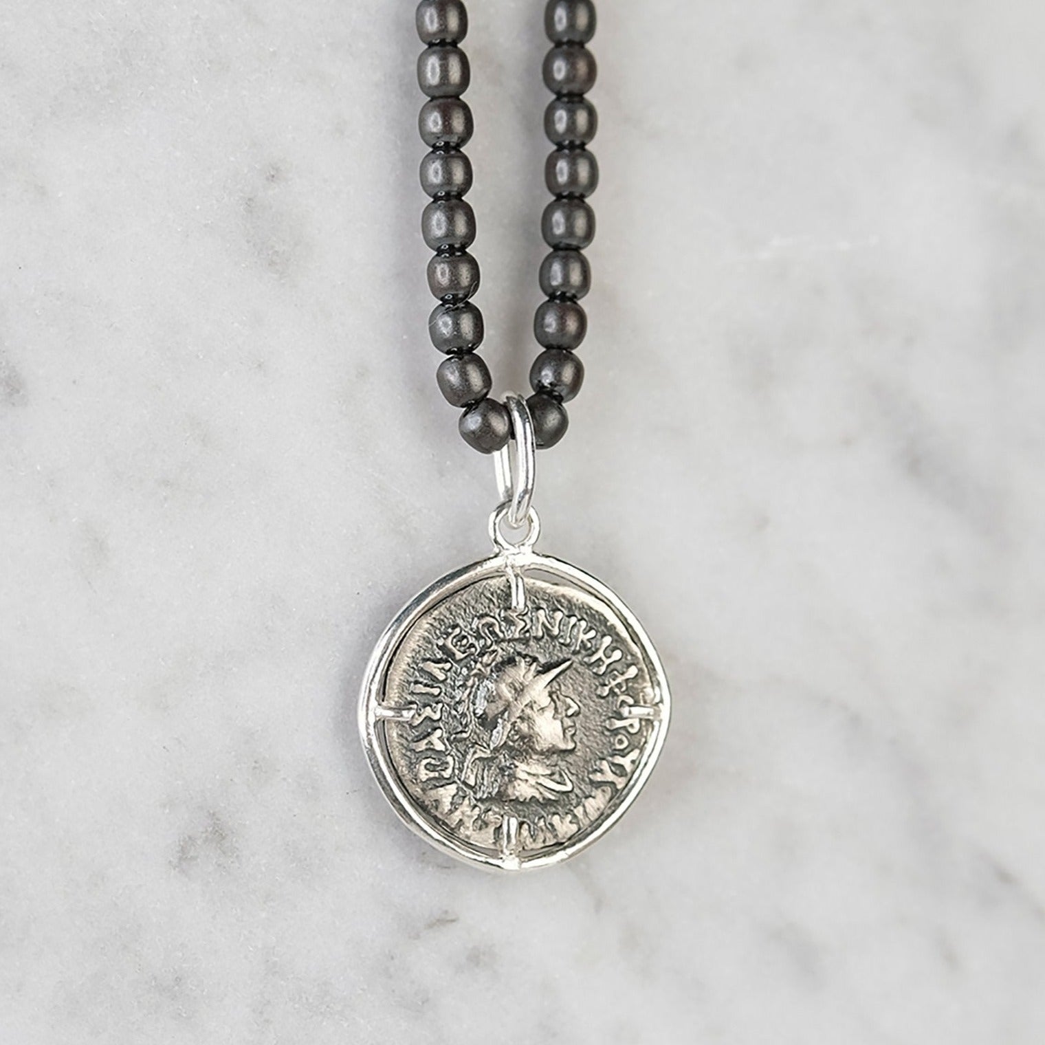 The Madstone Roman coin necklace