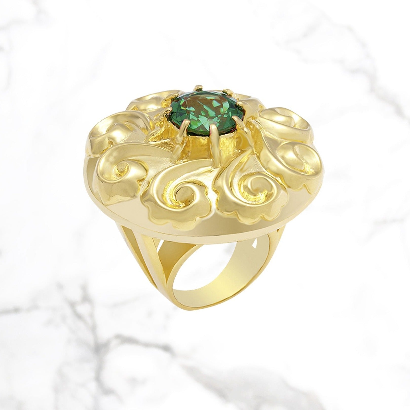 M2 gold cocktail ring