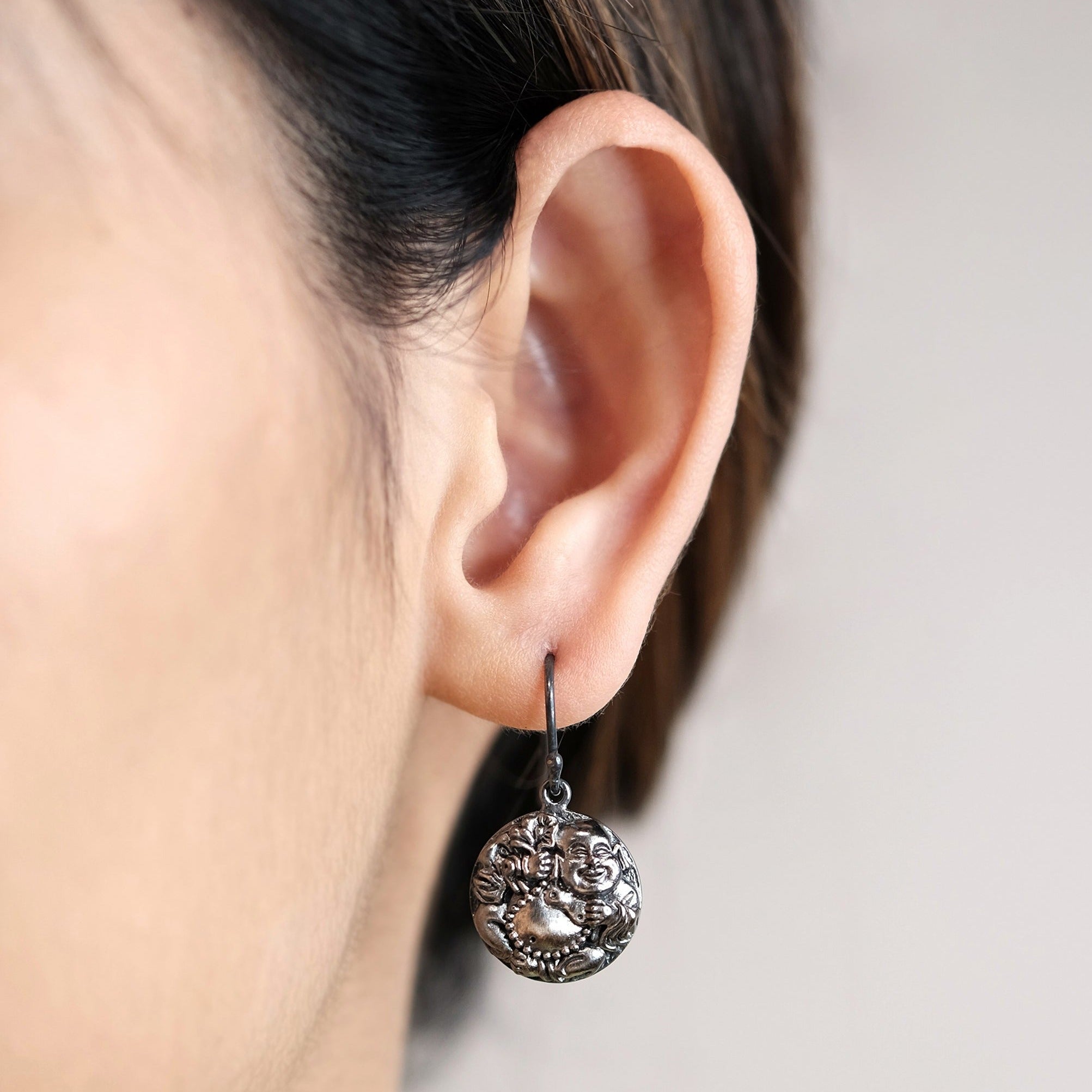 The Madstone Happy buddha earrings