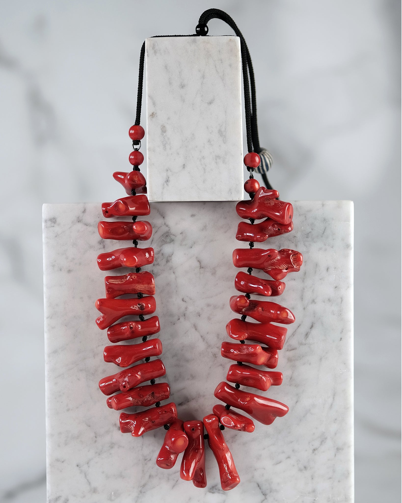 Red Branch Coral Statement Necklace