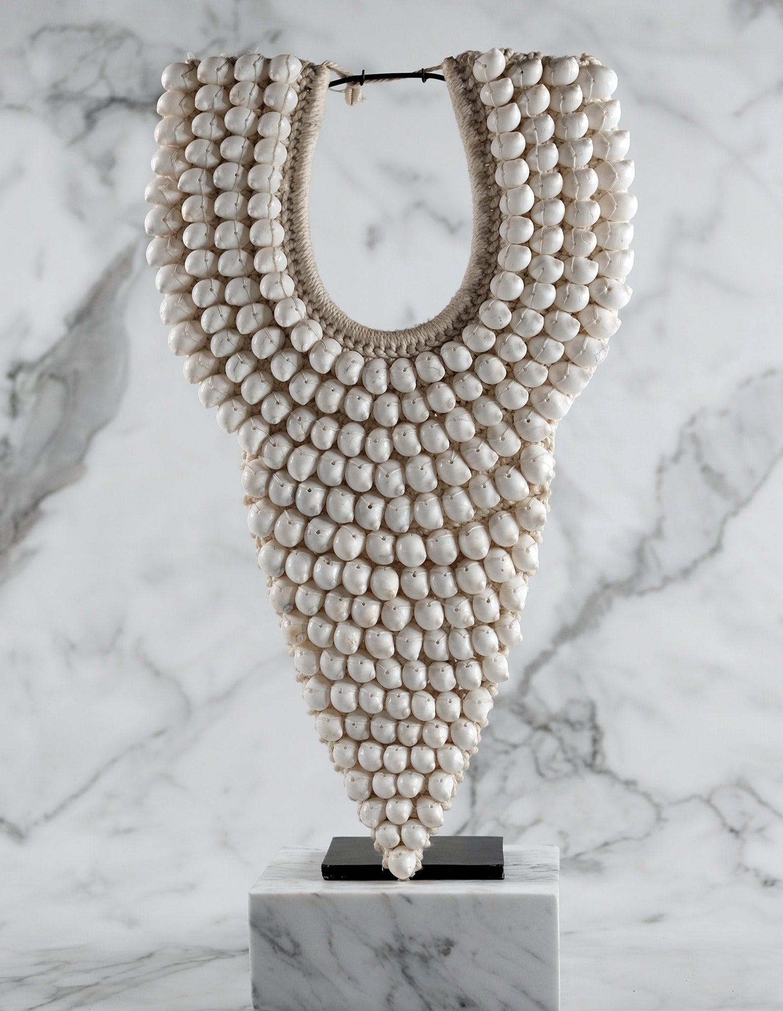 Balinese ceremonial shell necklace